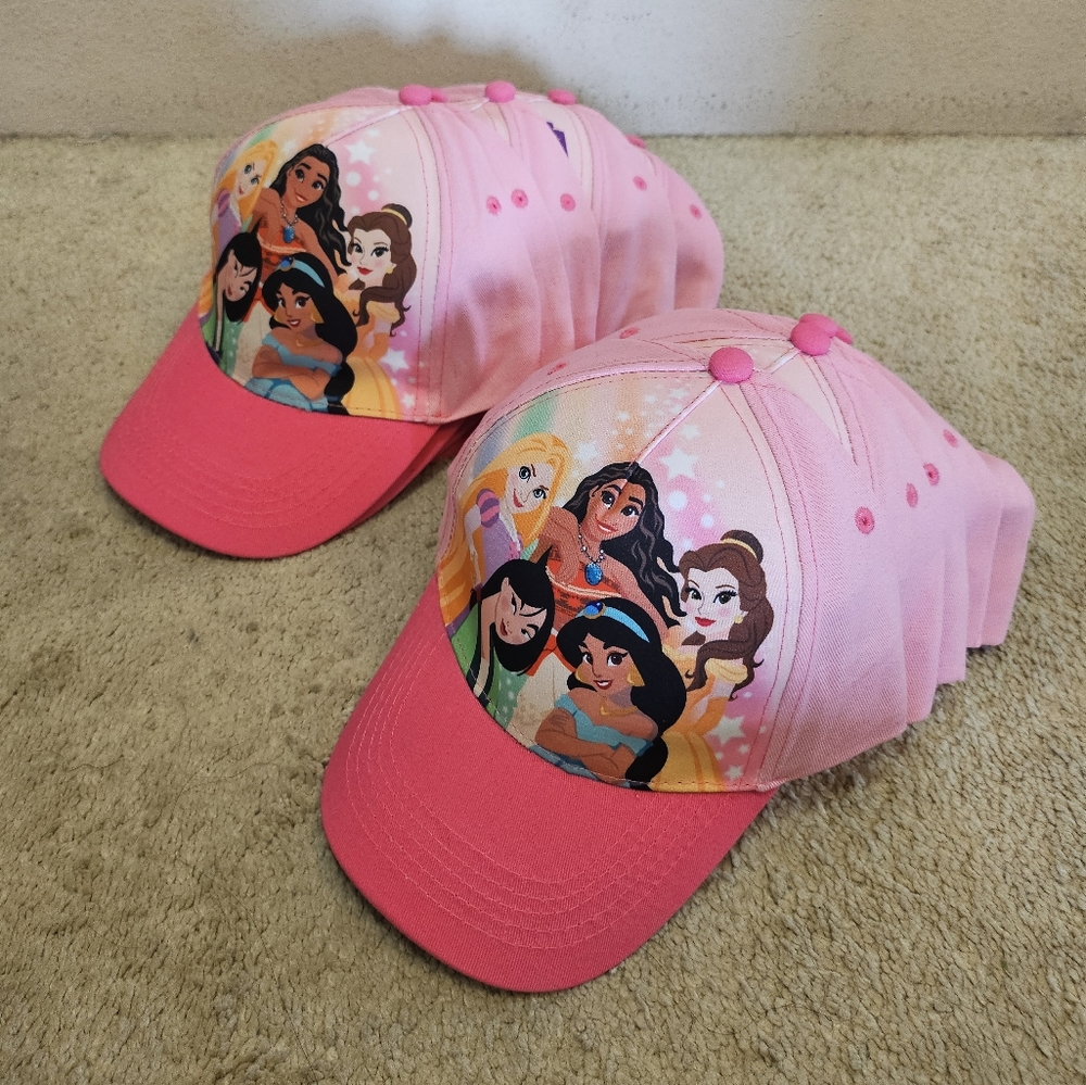 3 Disney Princess Baseball caps